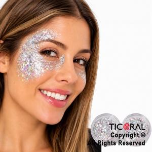 MAQUILLAJE ARTISTICO GLITTER PLATA Y PLATA (2 - 4 GR)